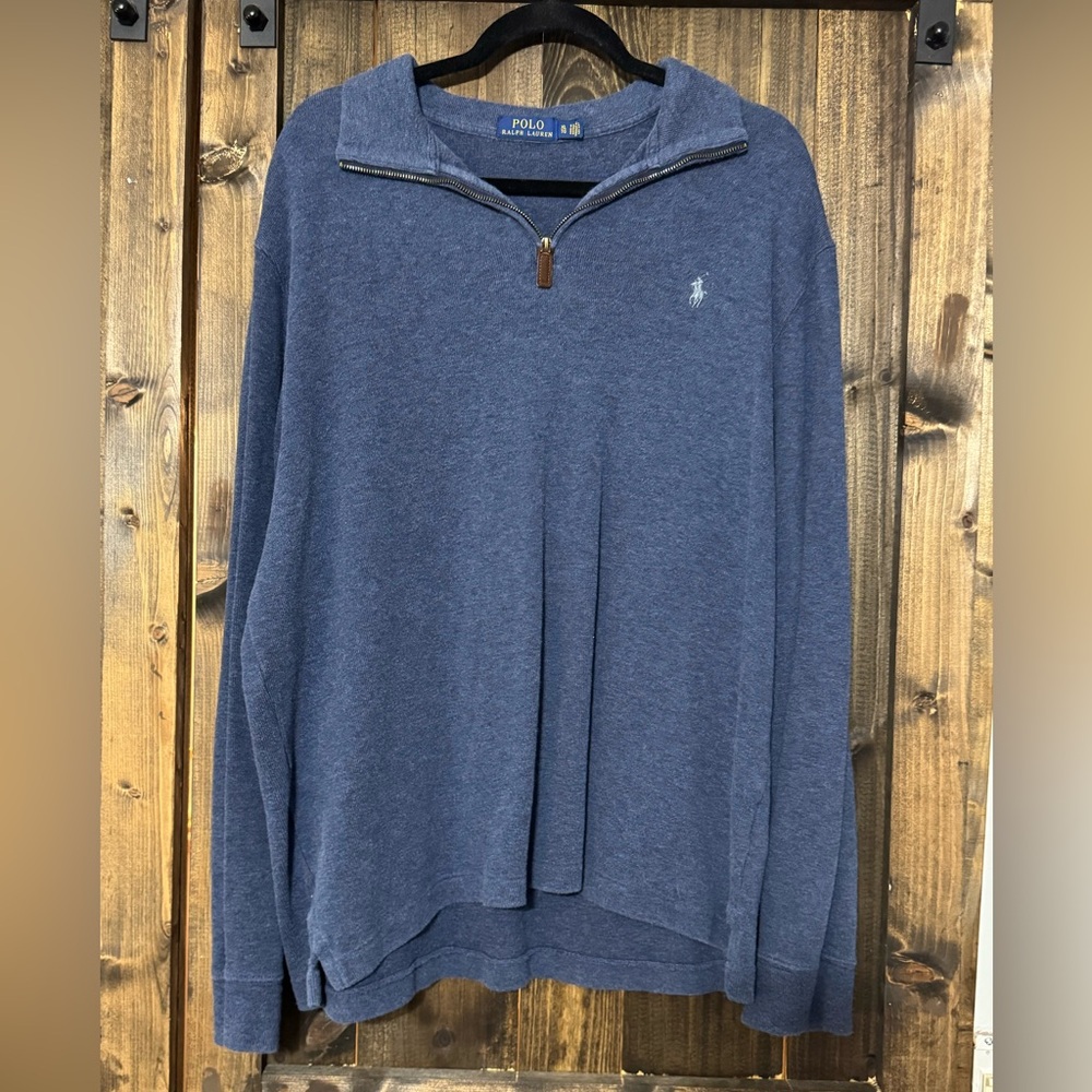 Polo Ralph Lauren Navy Zip-Up Sweater